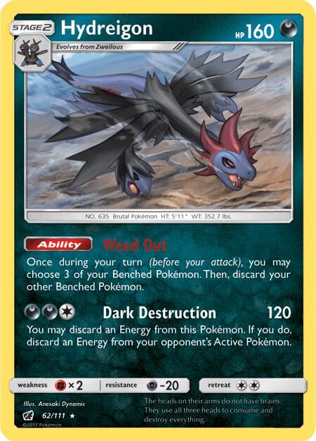 Pokemon Hydreigon 62/111 Crimson Invasion