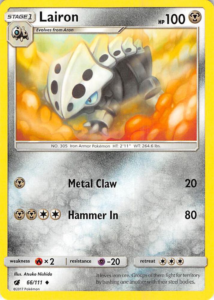 Pokemon Lairon 66/111 Crimson Invasion