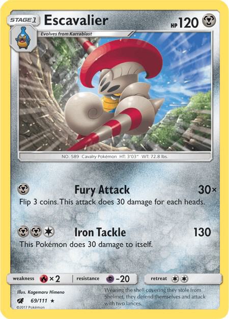 Pokemon Escavalier 69/111 Crimson Invasion