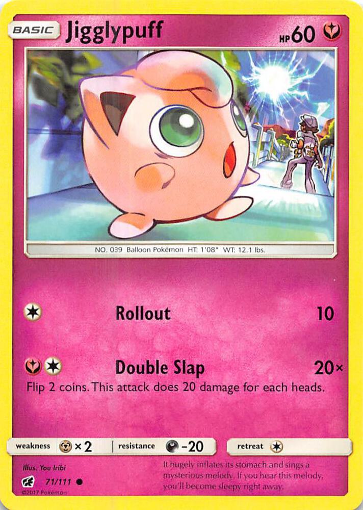 Pokemon Jigglypuff 71/111 Crimson Invasion