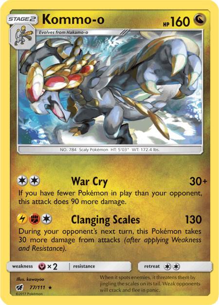 Pokemon Kommo-o 77/111 Crimson Invasion