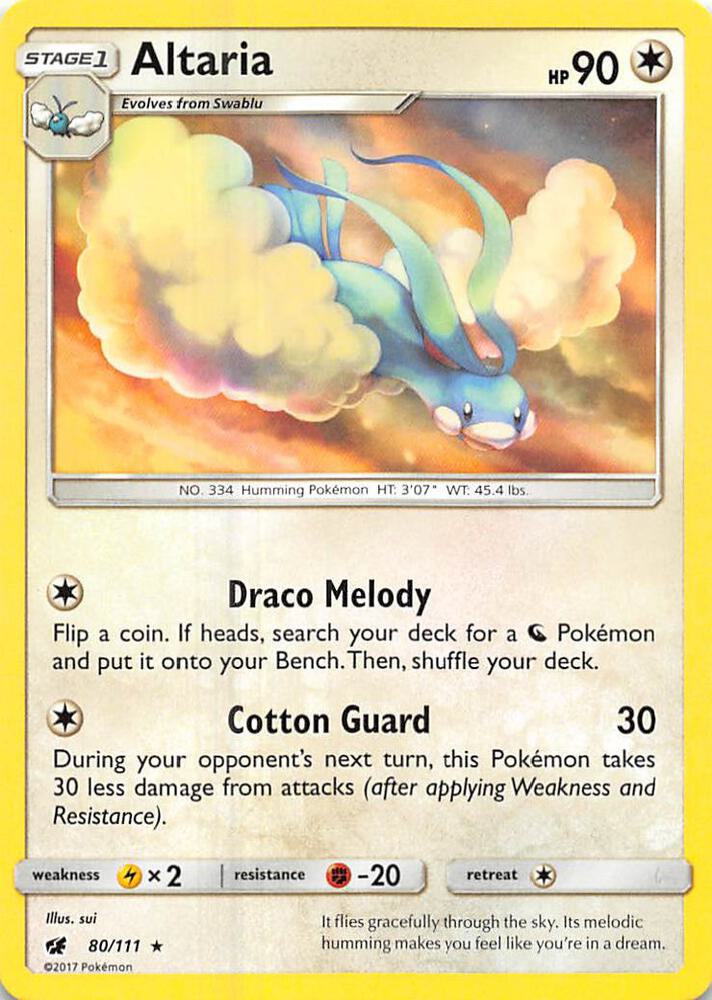 Pokemon Altaria 80/111 Crimson Invasion