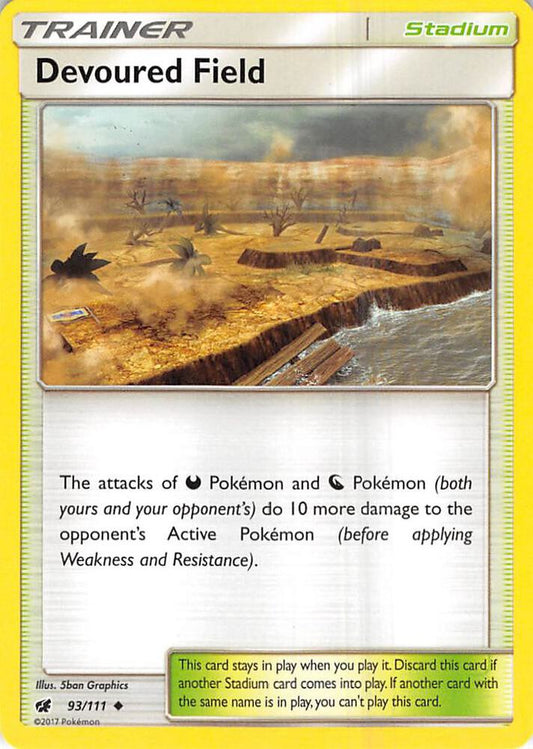 Pokemon Devoured Field 93/111 Crimson Invasion