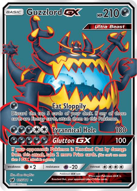 Pokemon Guzzlord GX 105/111 Crimson Invasion