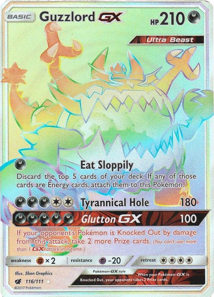 Pokemon Guzzlord GX 116/111 Crimson Invasion