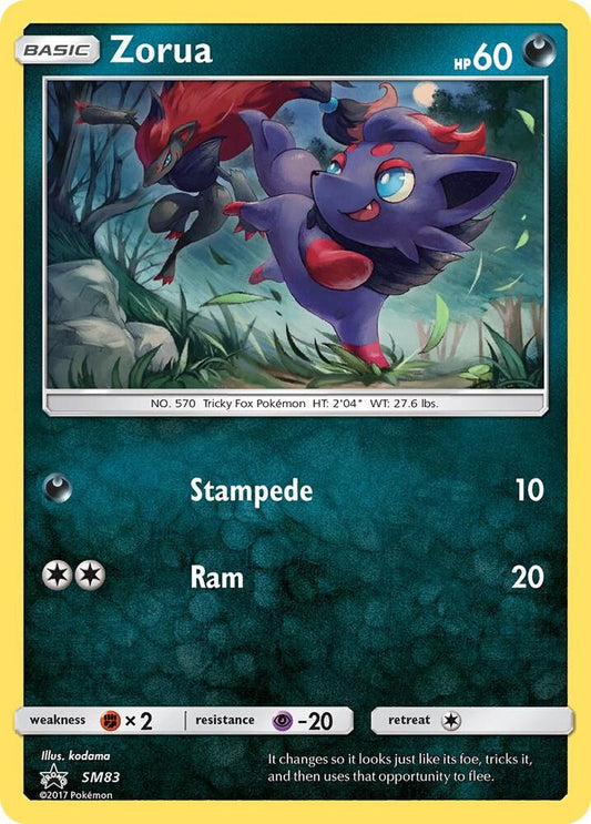 Pokemon Zorua SM83 SM Black Star Promos