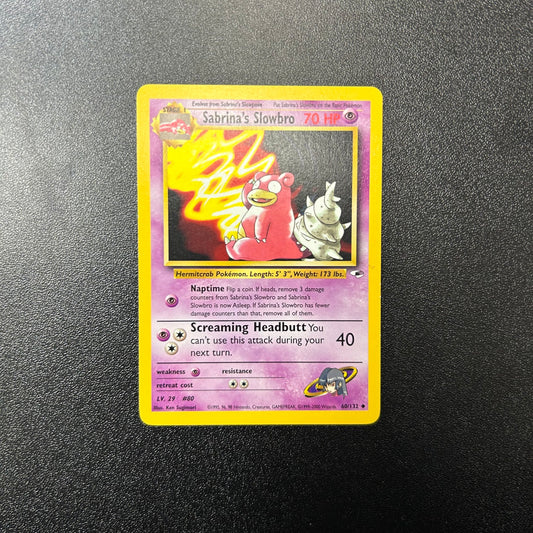 Pokemon TCG Sabrina's Slowbro 60/132 Gym Heroes