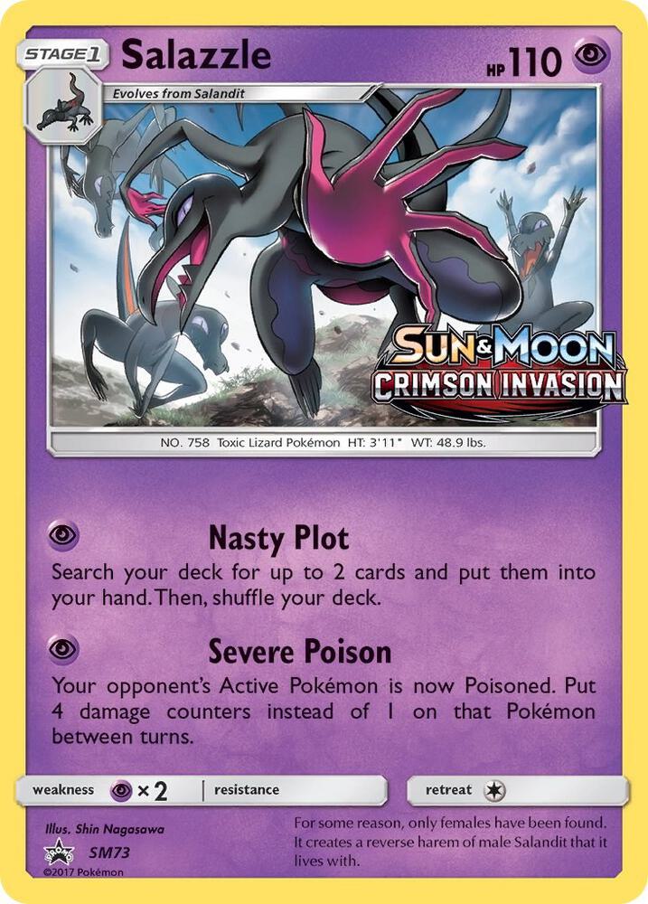 Pokemon Salazzle SM73 SM Black Star Promos
