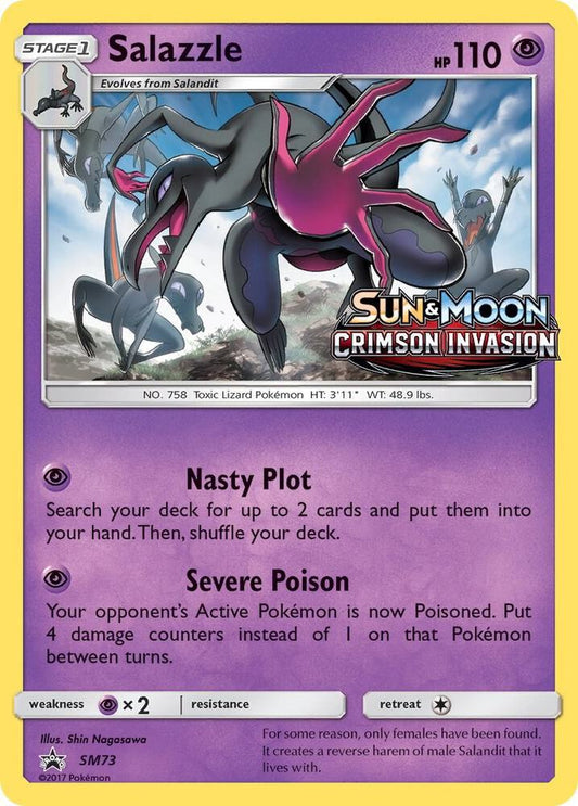 Pokemon Salazzle SM73 SM Black Star Promos