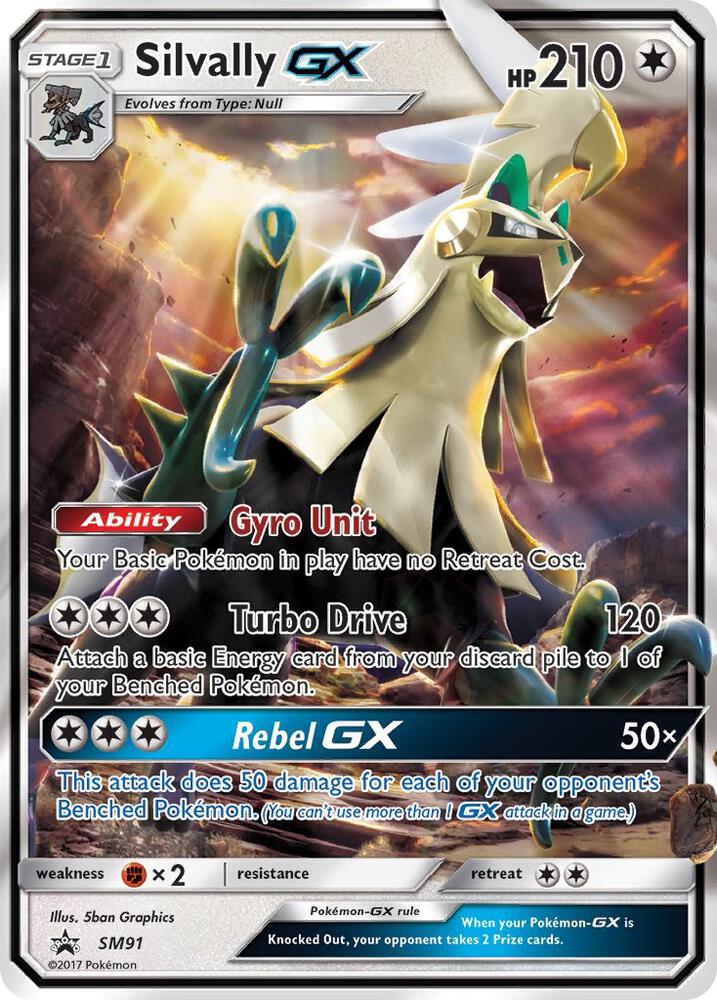 Pokemon Silvally GX SM91 SM Black Star Promos