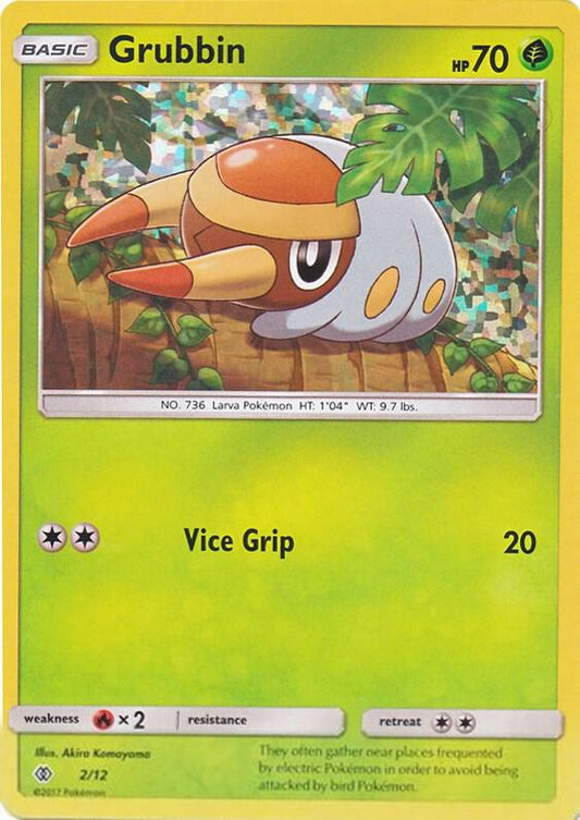 Pokemon Grubbin 2/12 McDonald's Collection 2017
