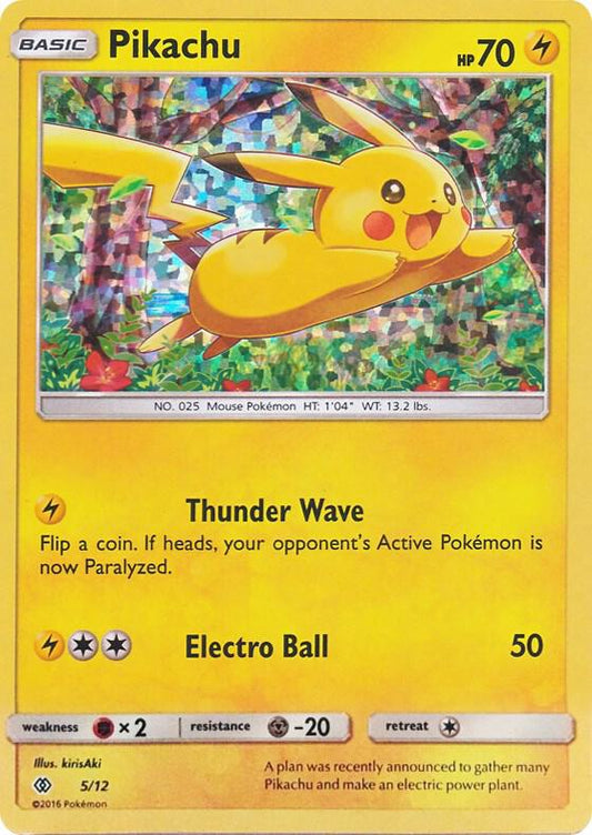 Pokemon Pikachu 5/12 McDonald's Collection 2017