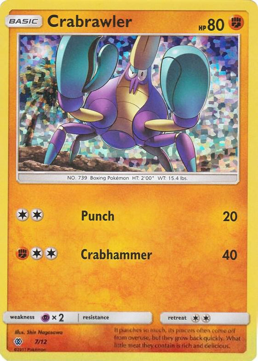 Pokemon Crabrawler 7/12 McDonald's Collection 2017