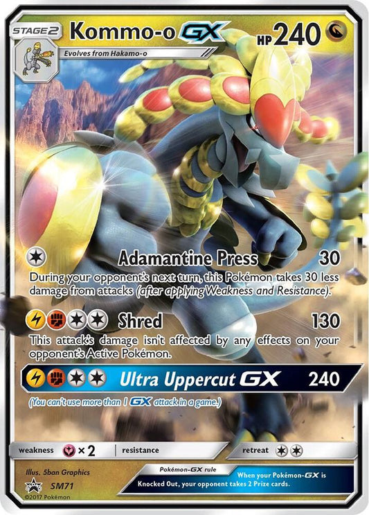 Pokemon Kommo-o GX SM71 SM Black Star Promos