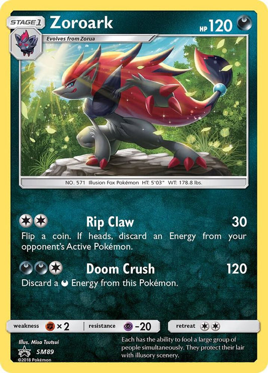 Pokemon Zoroark SM89 SM Black Star Promos