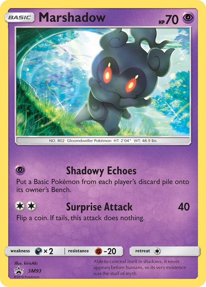 Pokemon Marshadow SM93 SM Black Star Promos