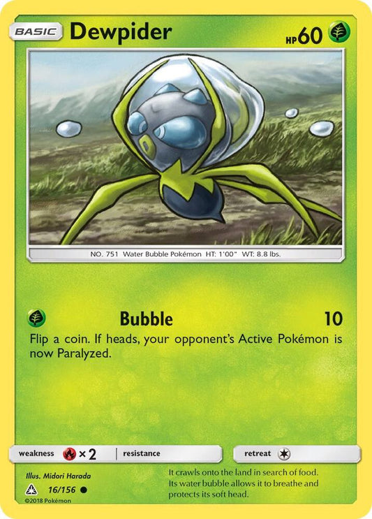 Pokemon Dewpider 16/156 Ultra Prism