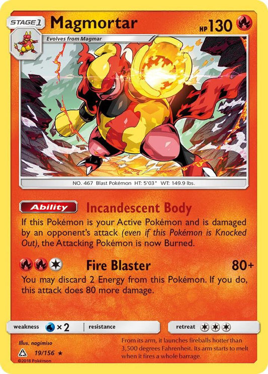 Pokemon Magmortar 19/156 Ultra Prism