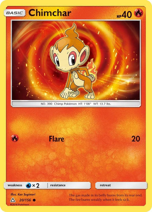 Pokemon Chimchar 20/156 Ultra Prism