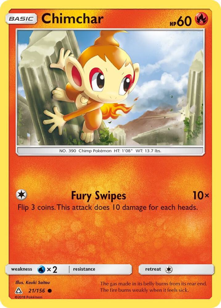 Pokemon Chimchar 21/156 Ultra Prism