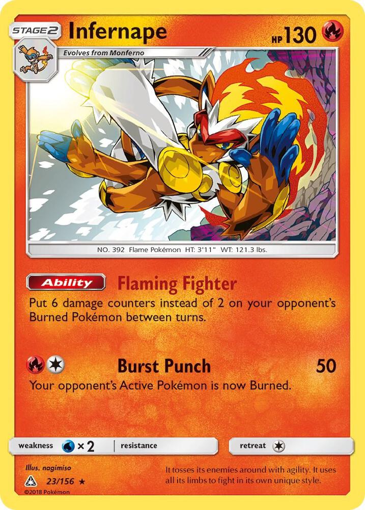 Pokemon Infernape 23/156 Ultra Prism