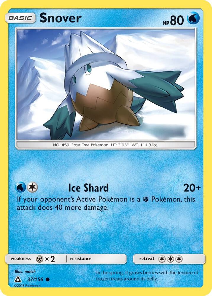 Pokemon Snover 37/156 Ultra Prism