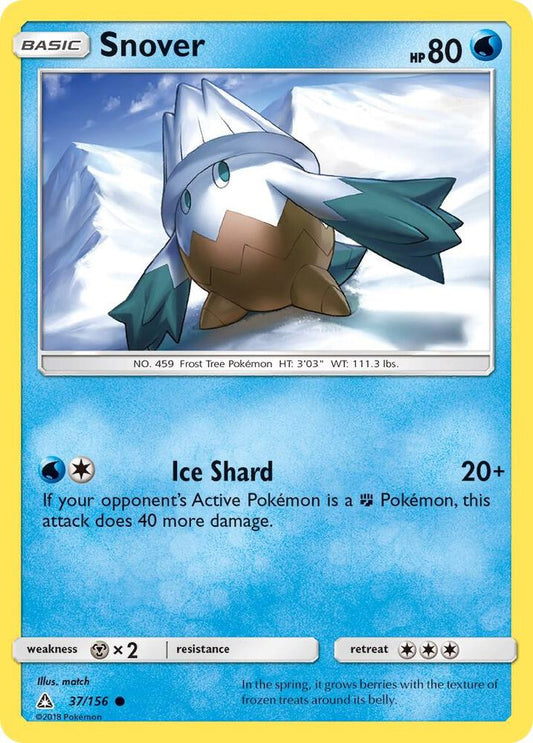 Pokemon Snover 37/156 Ultra Prism