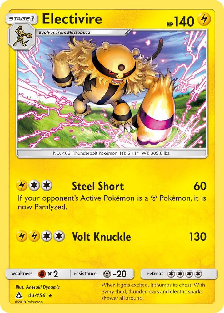 Pokemon Electivire 44/156 Ultra Prism