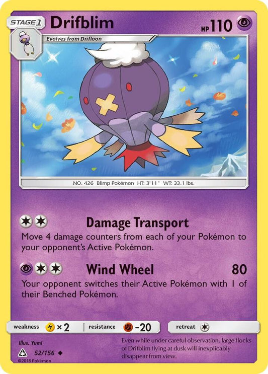 Pokemon Drifblim 52/156 Ultra Prism
