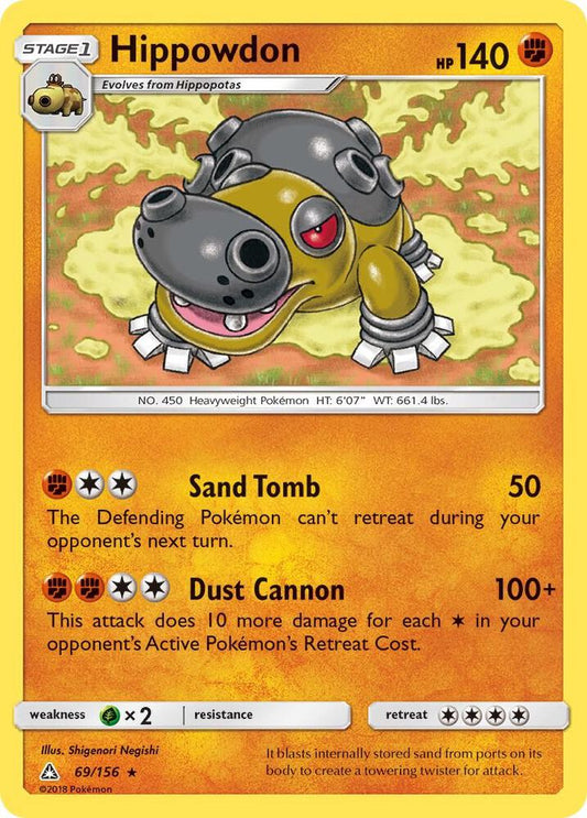 Pokemon Hippowdon 69/156 Ultra Prism