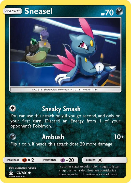 Pokemon Sneasel 73/156 Ultra Prism