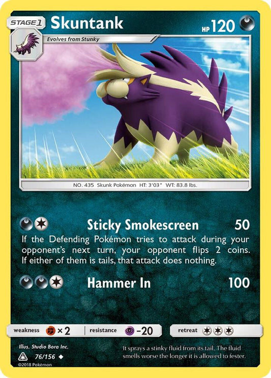 Pokemon Skuntank 76/156 Ultra Prism