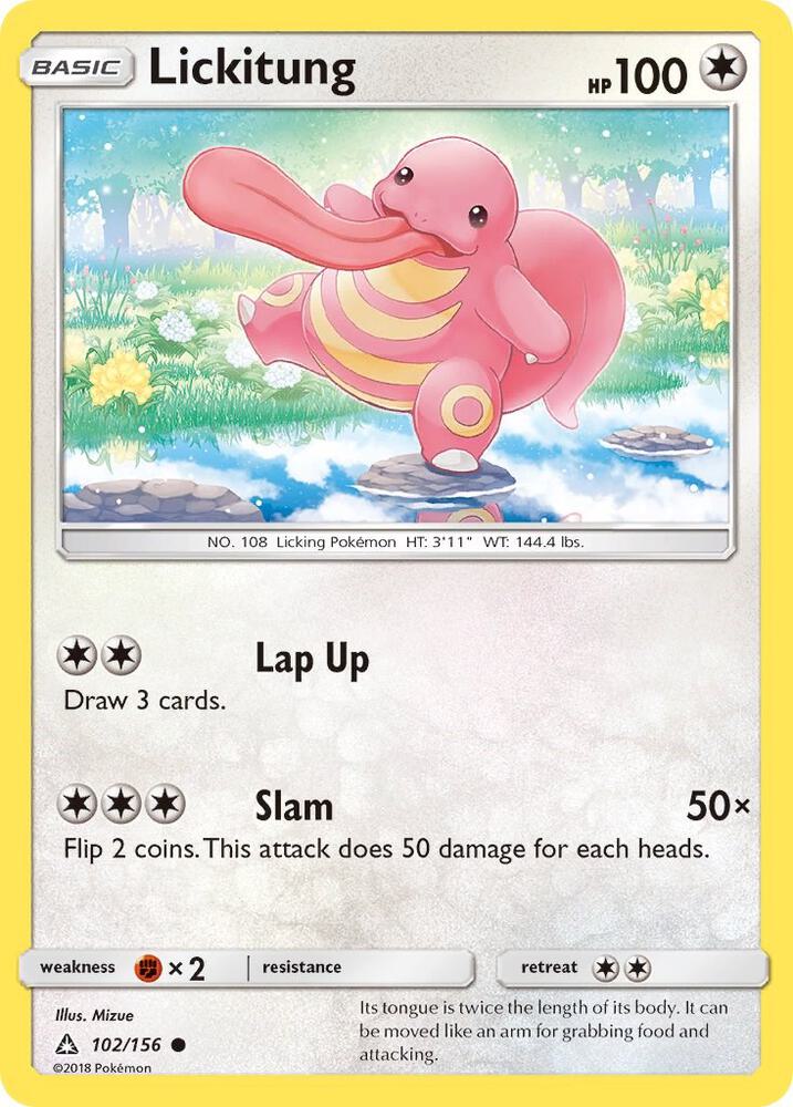 Pokemon Lickitung 102/156 Ultra Prism