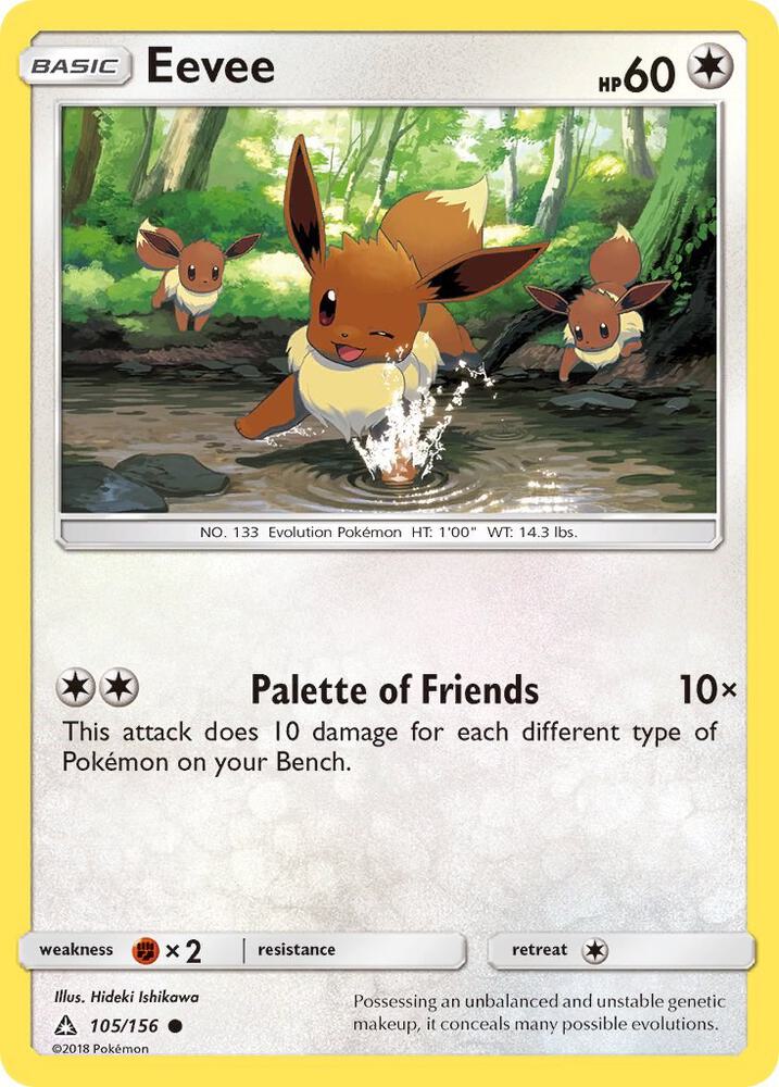 Pokemon Eevee 105/156 Ultra Prism
