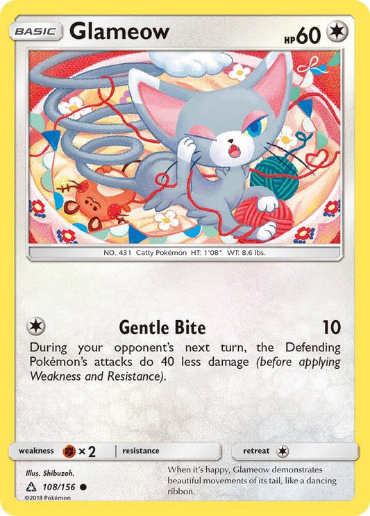 Pokemon Glameow 108/156 Ultra Prism
