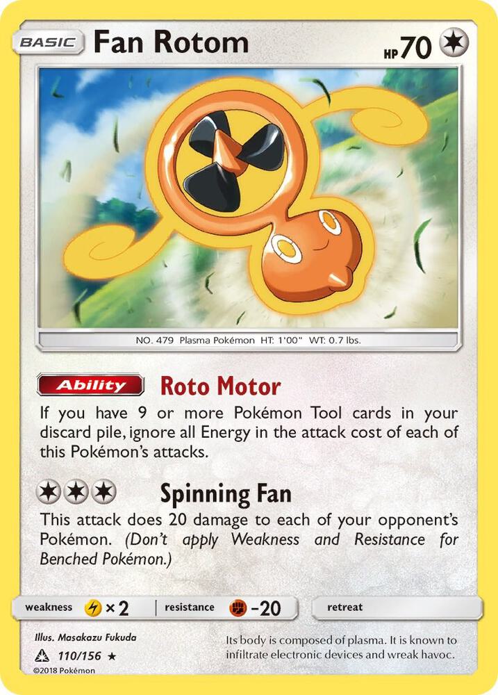 Pokemon Fan Rotom 110/156 Ultra Prism