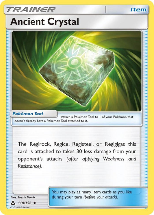 Pokemon Ancient Crystal 118/156 Ultra Prism