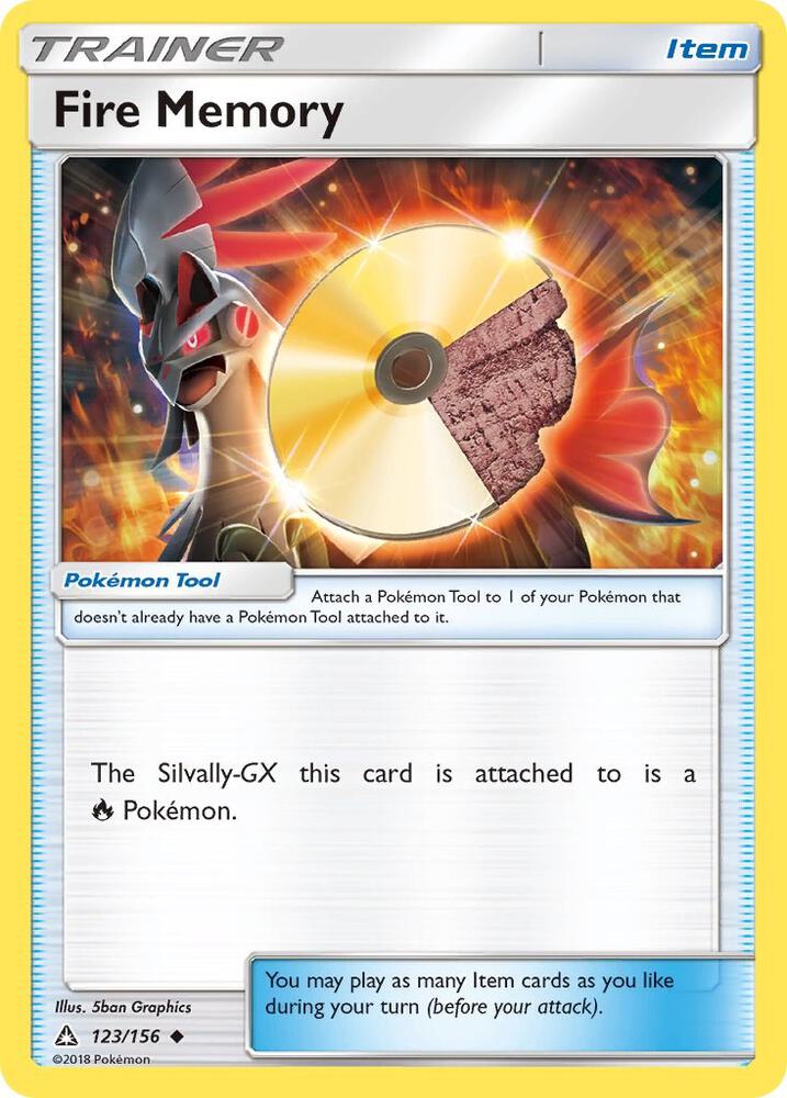 Pokemon Fire Memory 123/156 Ultra Prism