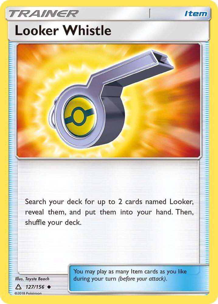 Pokemon Looker Whistle 127/156 Ultra Prism