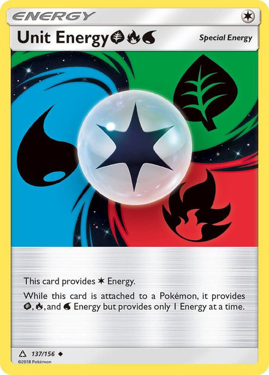 Pokemon Unit Energy Grass/Fire/Water 137/156 Ultra Prism