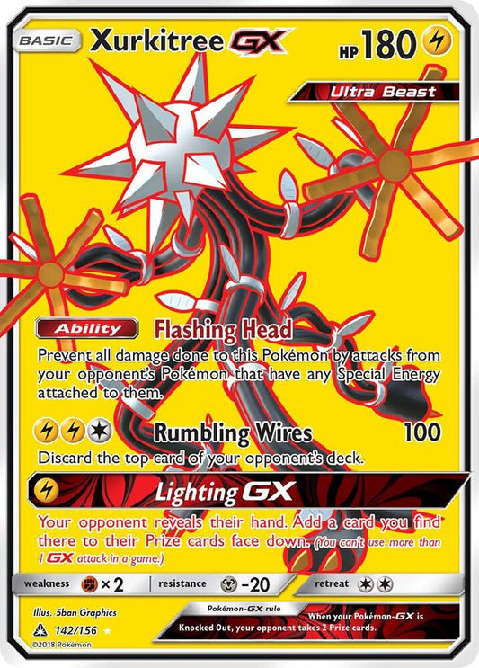 Pokemon Xurkitree GX 142/156 Ultra Prism