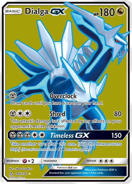 Pokemon Dialga GX 146/156 Ultra Prism