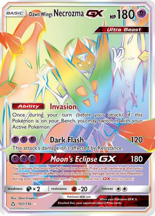 Pokemon Dawn Wings Necrozma GX 161/156 Ultra Prism