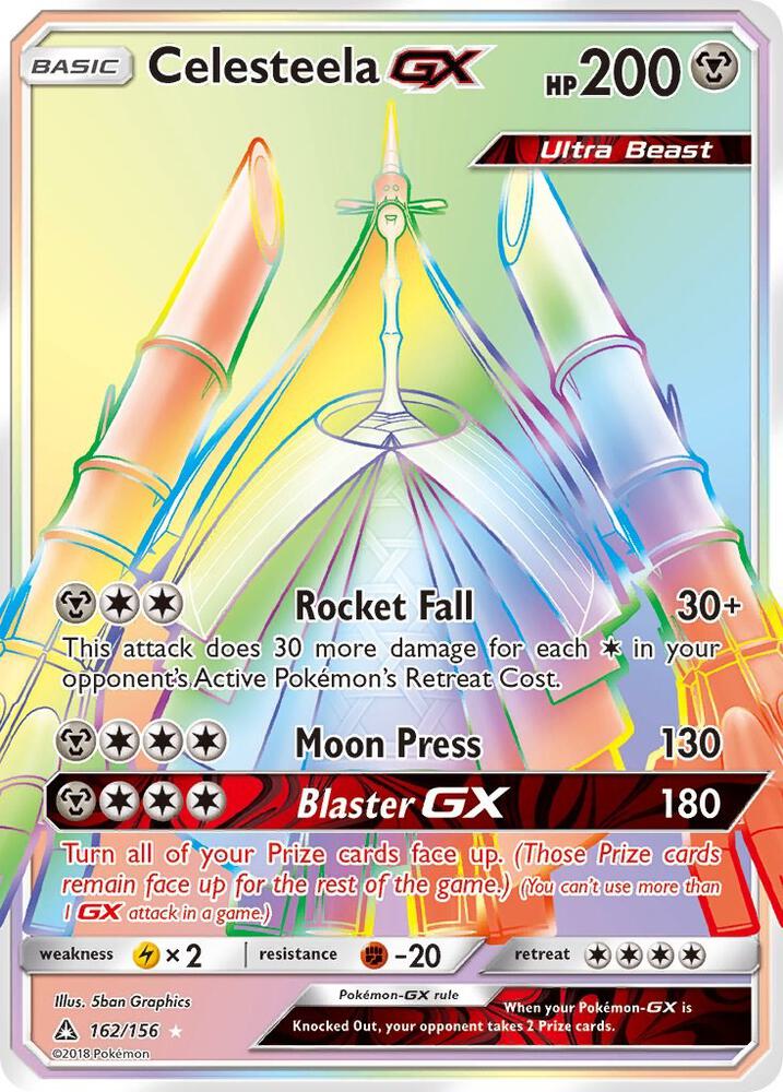 Pokemon Celesteela GX 162/156 Ultra Prism