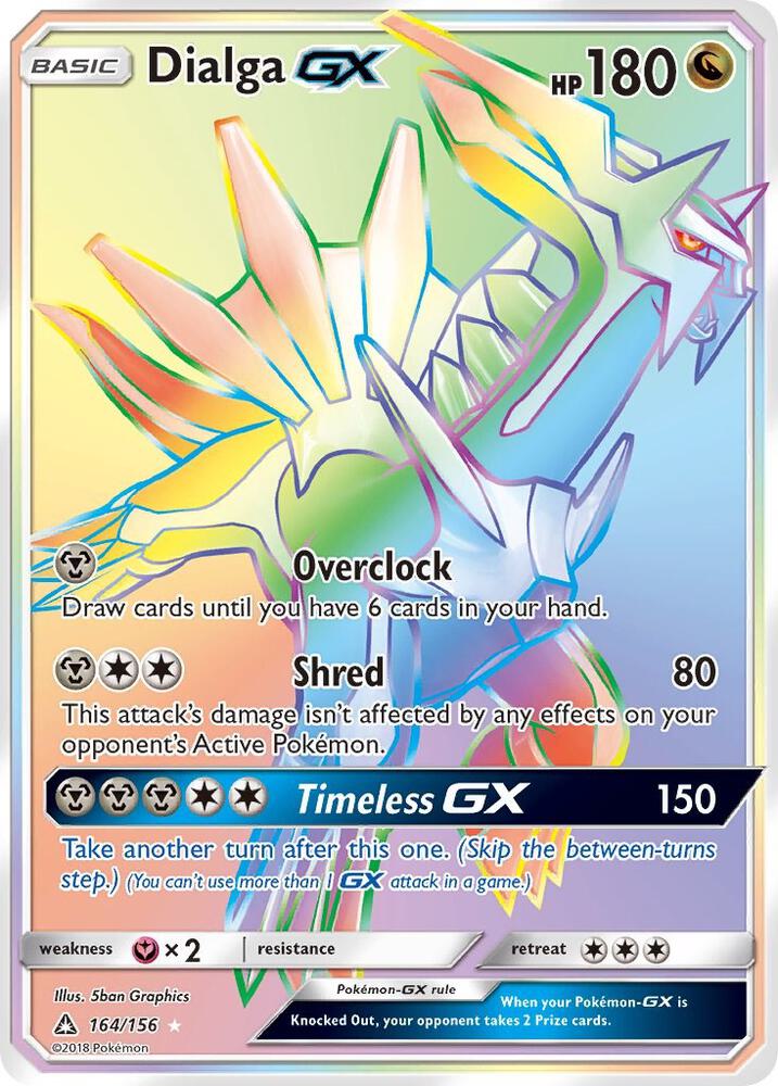 Pokemon Dialga GX 164/156 Ultra Prism