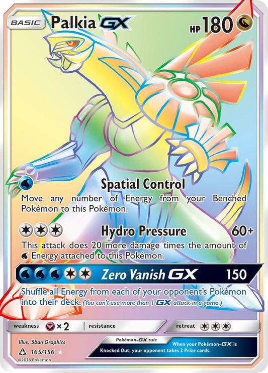 Pokemon Palkia GX 165/156 Ultra Prism