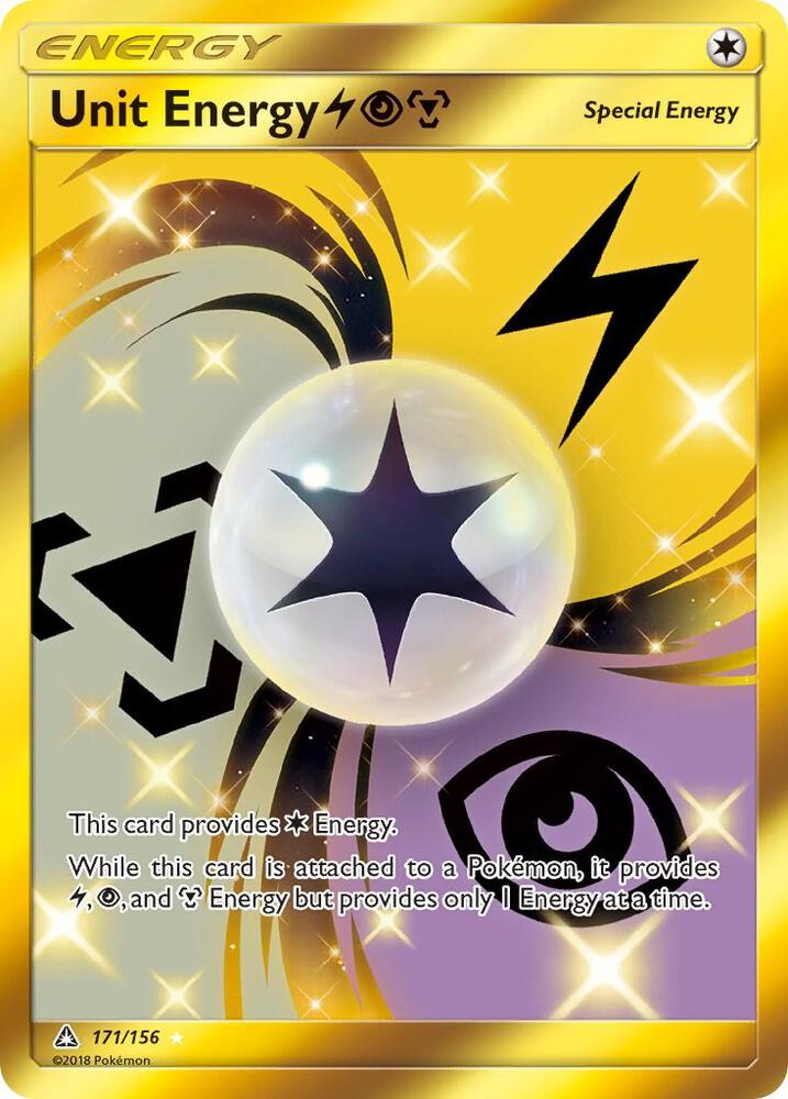 Pokemon Unit Energy Lightning/Psychic/Metal 171/156 Ultra Prism