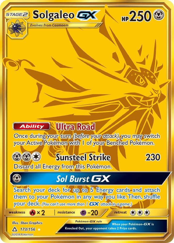 Pokemon Solgaleo GX 173/156 Ultra Prism