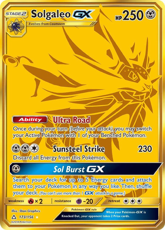 Pokemon Solgaleo GX 173/156 Ultra Prism
