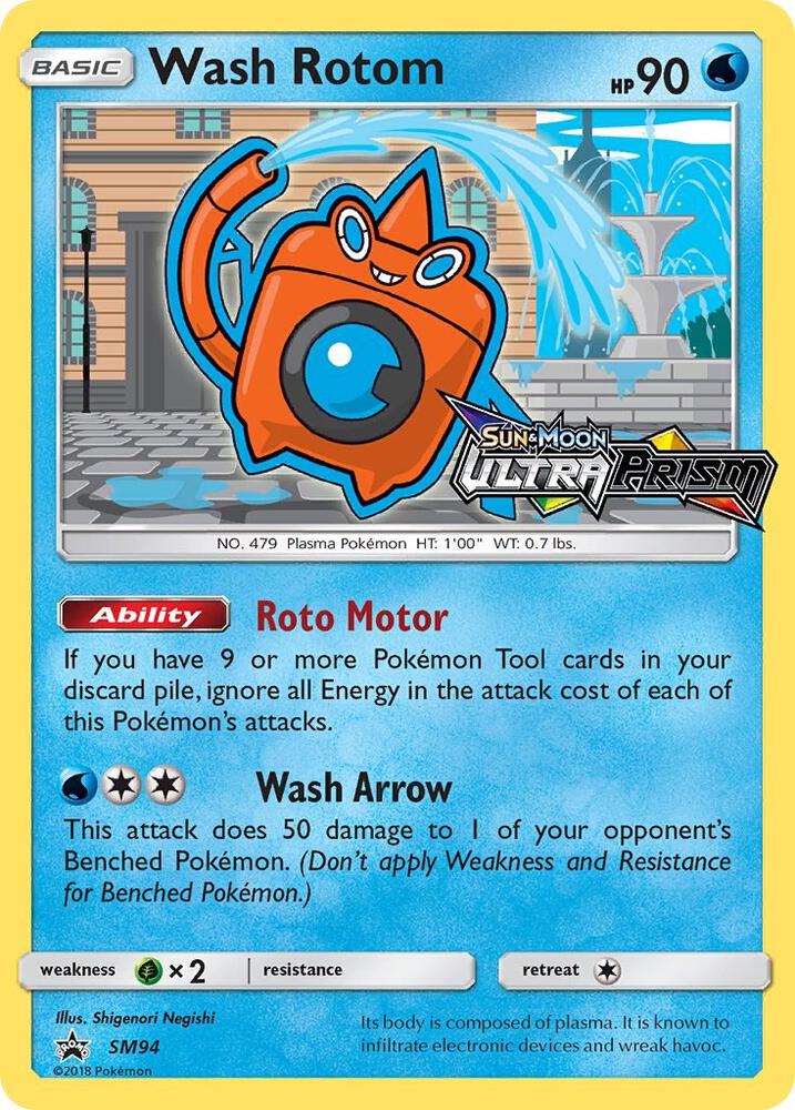 Pokemon Wash Rotom SM94 SM Black Star Promos